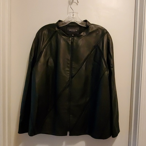 Lafayette 148 New York Leather Jacket - Picture 1 of 7